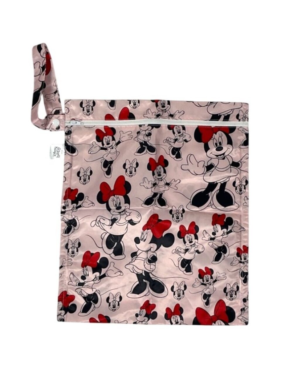 Bumkins Disney  Baby Minnie Mouse Waterproof Reusable Wet Bag | Pink Character P